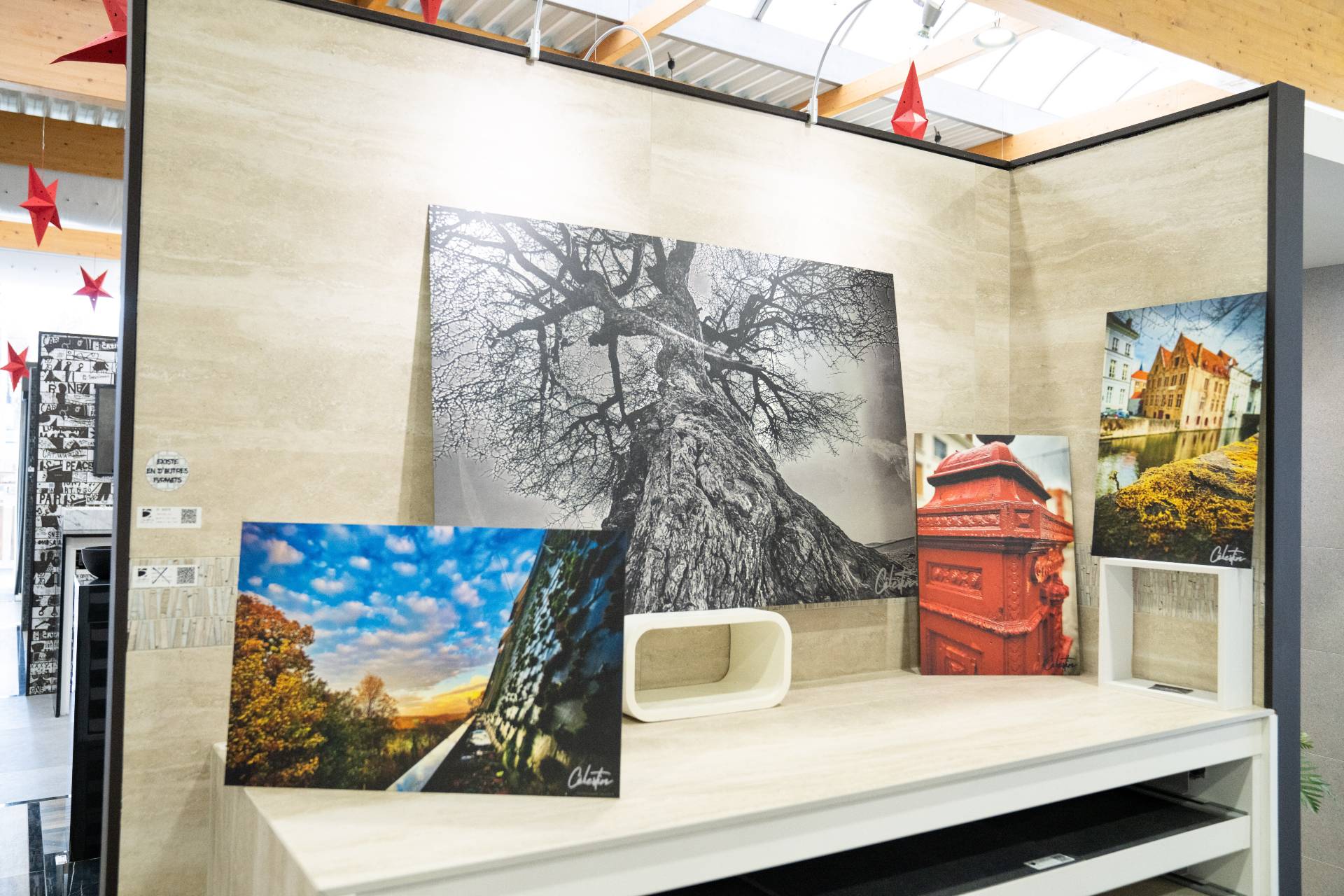 Célestin Flament exposé dans le showroom de Bertrand